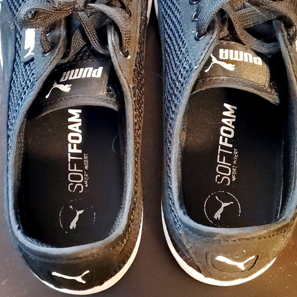 Women's Puma Black Sneakers Size 8.5 - Picture 7 of 7